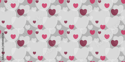 A romantic Valentine's Day seamless pattern