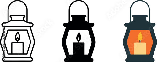 A set of business concept light bulbs with a yoga lotus silhouette vector sign illustration