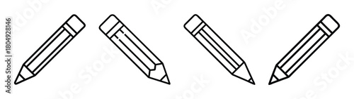 Downloadable pencil drawing vector art: graphic pencils, sketch pencils, drafting pencils, art supply