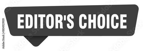 editor's choice black sign isolated on transpatent background. editor's choice sticker