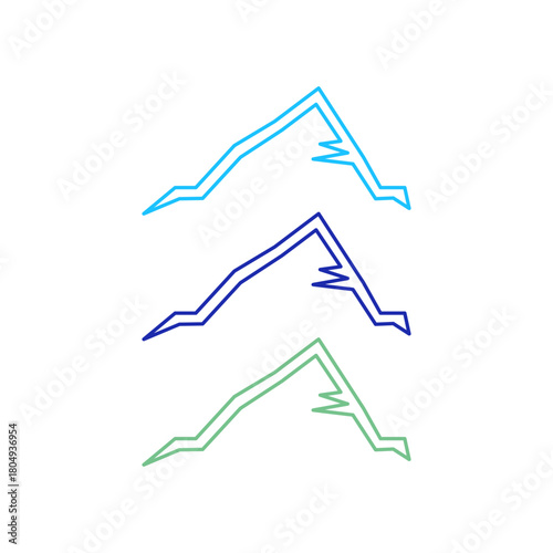 Blue Hills Himalaya Logo Sign Symbol Vector