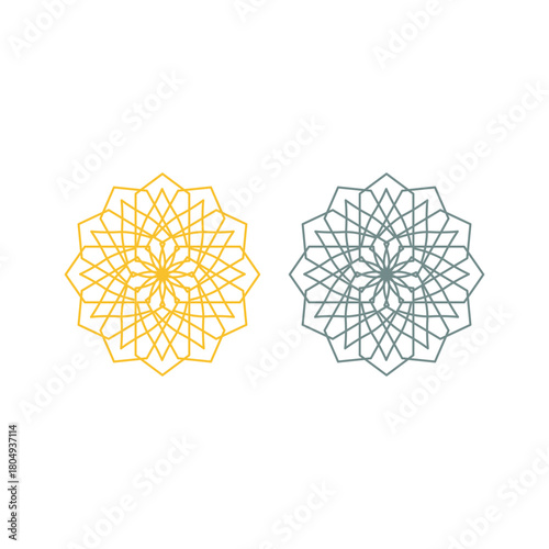 Natural Mandala Ayurveda Resort Sign Symbol Logo
