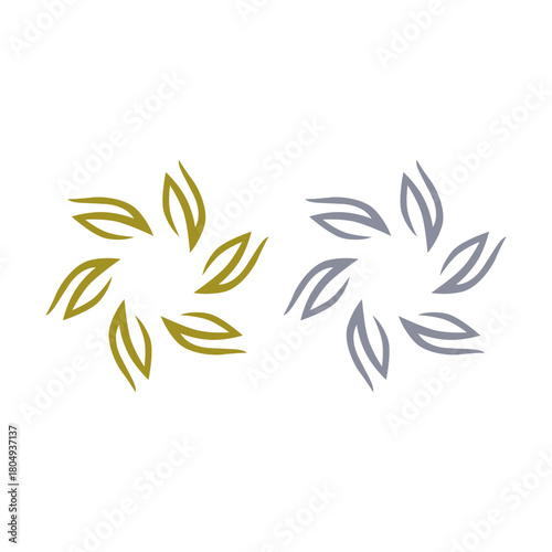 Natural Mandala Ayurveda Resort Sign Symbol Logo
