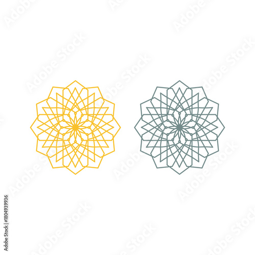 Natural Mandala Ayurveda Resort Sign Symbol Logo
