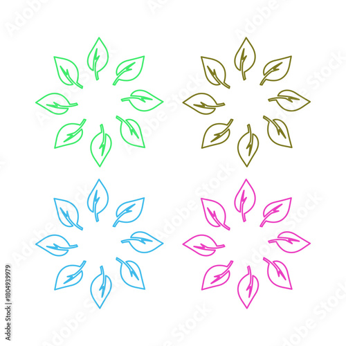 Natural Mandala Ayurveda Resort Sign Symbol Logo
