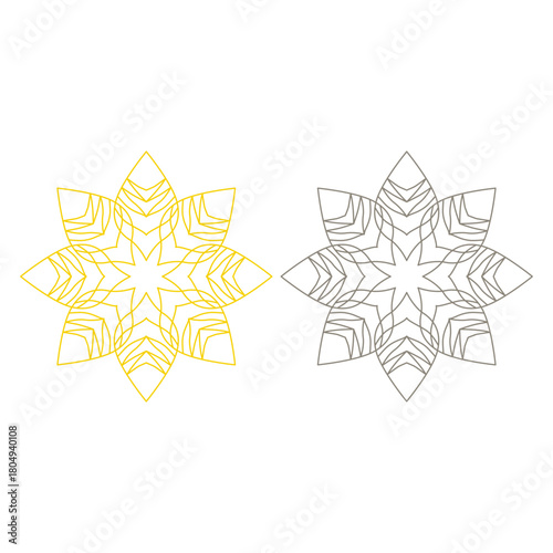 Natural Mandala Ayurveda Resort Sign Symbol Logo
