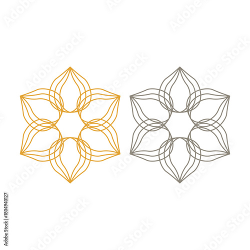 Natural Mandala Ayurveda Resort Sign Symbol Logo
