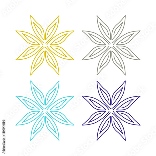 Natural Mandala Ayurveda Resort Sign Symbol Logo
