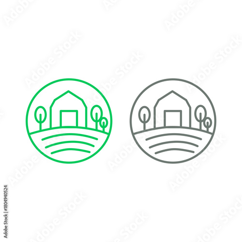 BIO ECO NATURAL FARM PRODUCT SIGN SYMBOL LOGO VECTOR