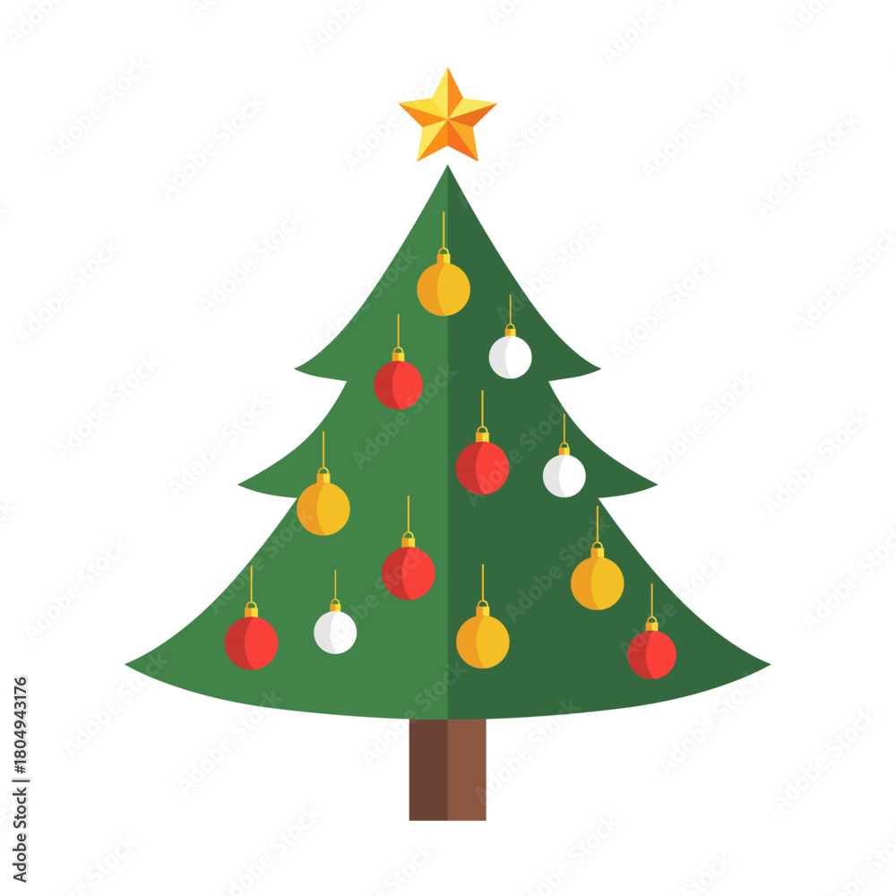 Fototapeta premium arbol navideño, esferas, navida, árbol, vacaciones, decoraciones, árbol de navidad, abeto, celebraciones, estrella, bailes, año, regalo, nuevas, languidecer, verde, de invierno, vector, año nuevo