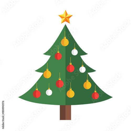 arbol navideño, esferas, navida, árbol, vacaciones, decoraciones, árbol de navidad, abeto, celebraciones, estrella, bailes, año, regalo, nuevas, languidecer, verde, de invierno, vector, año nuevo