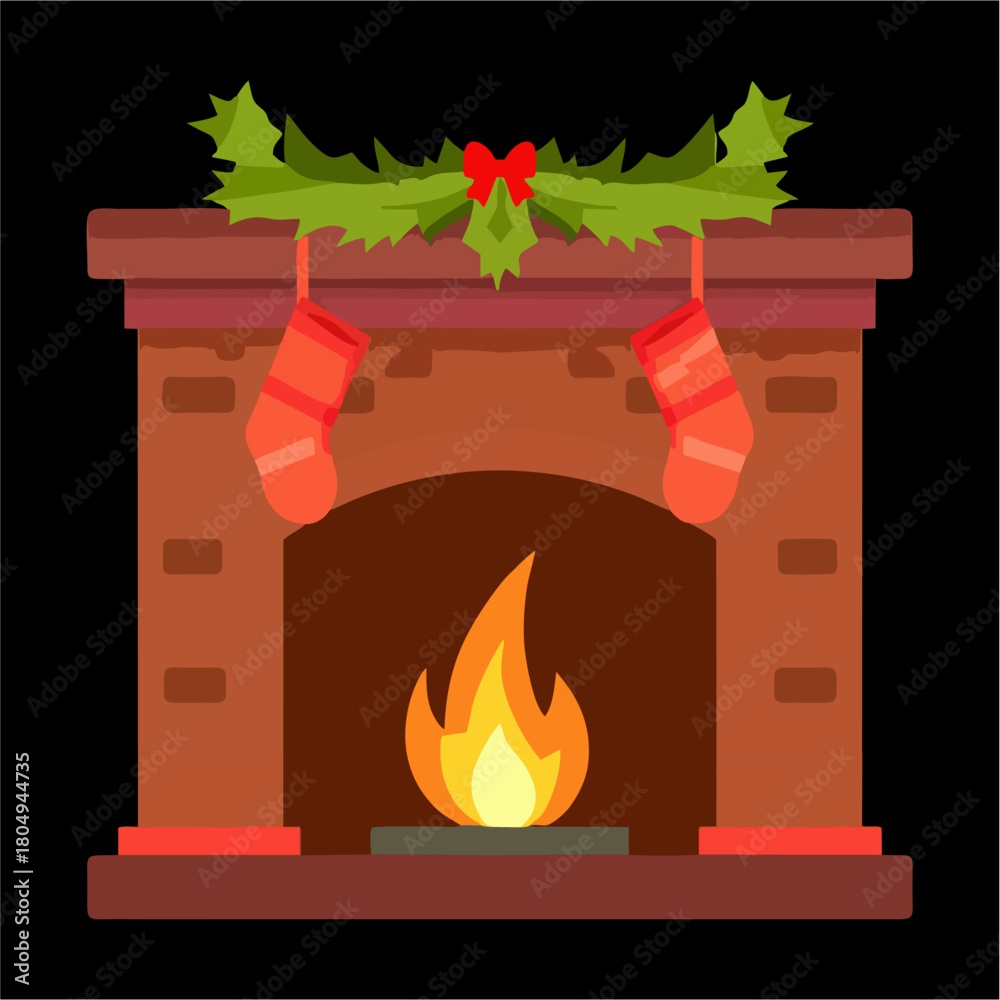 Fototapeta premium vector, chimenea, navidad, santa, navida, bujía, fuego, llama, ilustración, celebraciones, icono, alumbrado, decoraciones, símbolo, vacaciones, designio, cera, ardiente, acomodador, lámpara, cardar