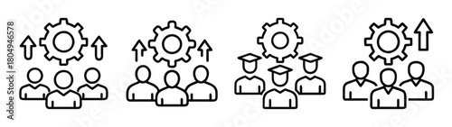 Teamwork collaboration business process improvement strategy efficiency optimization and growth concept