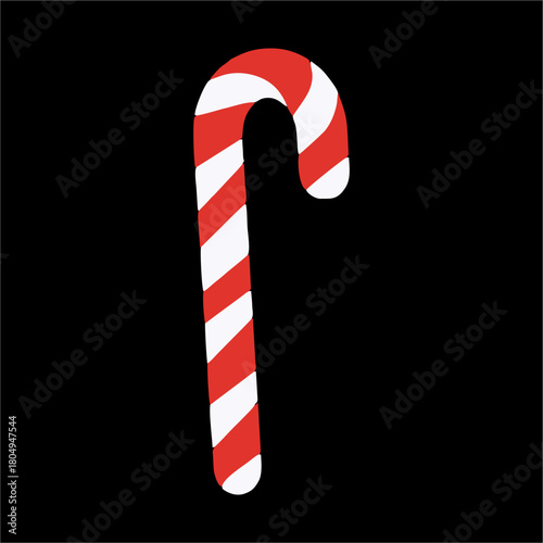 baston, caramelo, navida, baston, baston navideño, vector, símbolo, decoraciones, ilustración, bombones, designio, icono, rayado, color, alimento, celebraciones, vacaciones, azucarar, figura, bandera