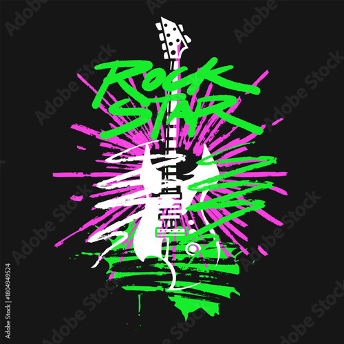 Rock star marker art