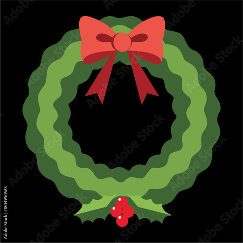 corona, corona navideña, navida, decoraciones, vacaciones, arco, vector, ilustración, cardar, marco, celebraciones, regalo, acebo, cinta, de invierno, designio, bailes, flor, arcen, bienvenida