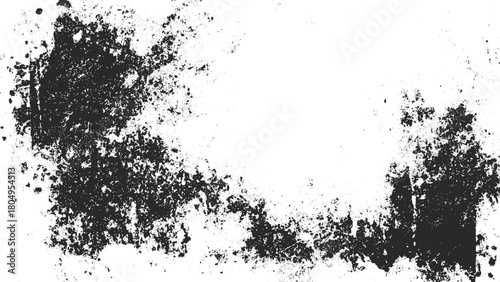 Scratched grunge urban background texture vector for distressed design and overlay use. Dust overlay grainy grunge effect black on white for abstract background and decoration. 
