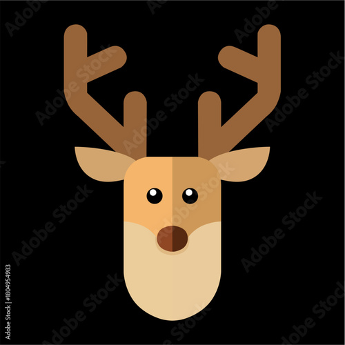 reno, navidad, santa, ciervo, animal, caribú, vector, ilustración, inhospitalario, navida, dibujos animados, asta, mamífero, silueta, naturaleza, fauna, administrar, cuca, cervus canadensis, café