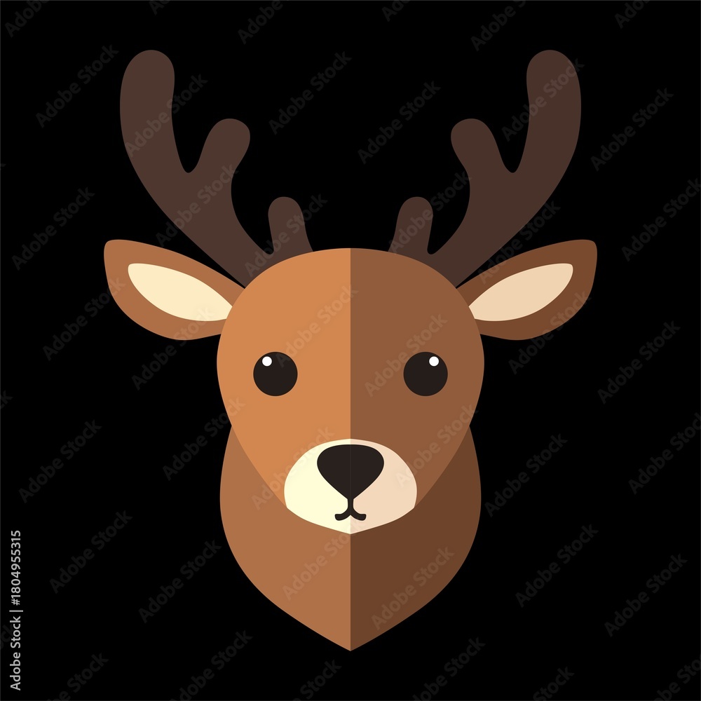 Fototapeta premium reno, navidad, santa, ciervo, animal, caribú, vector, ilustración, inhospitalario, navida, dibujos animados, asta, mamífero, silueta, naturaleza, fauna, administrar, cuca, cervus canadensis, café
