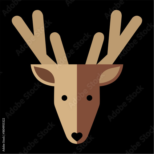 reno, navidad, santa, ciervo, animal, caribú, vector, ilustración, inhospitalario, navida, dibujos animados, asta, mamífero, silueta, naturaleza, fauna, administrar, cuca, cervus canadensis, café