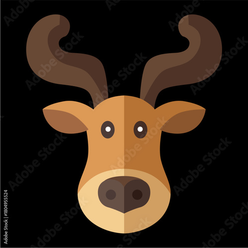 reno, navidad, santa, ciervo, animal, caribú, vector, ilustración, inhospitalario, navida, dibujos animados, asta, mamífero, silueta, naturaleza, fauna, administrar, cuca, cervus canadensis, café