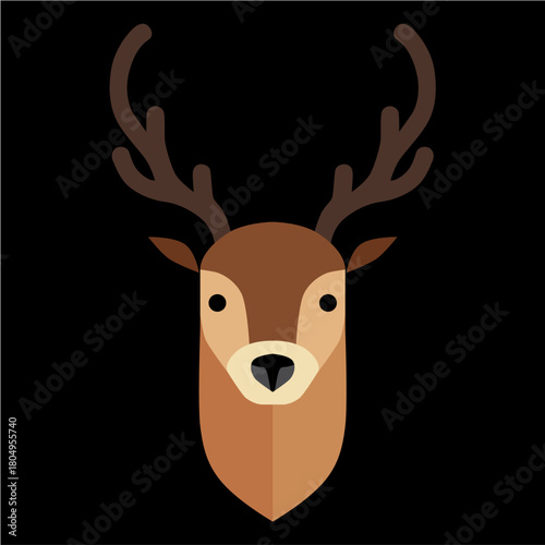 reno, navidad, santa, ciervo, animal, caribú, vector, ilustración, inhospitalario, navida, dibujos animados, asta, mamífero, silueta, naturaleza, fauna, administrar, cuca, cervus canadensis, café