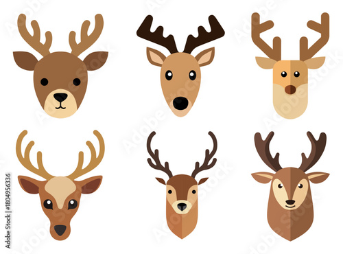 reno, navidad, santa, ciervo, animal, caribú, vector, ilustración, inhospitalario, navida, dibujos animados, asta, mamífero, silueta, naturaleza, fauna, administrar, cuca, cervus canadensis, café