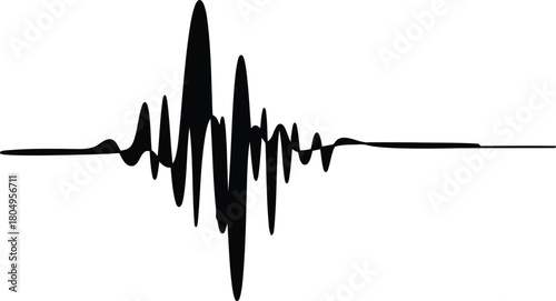 Abstract fluctuating waveform graphic showing dynamic frequency