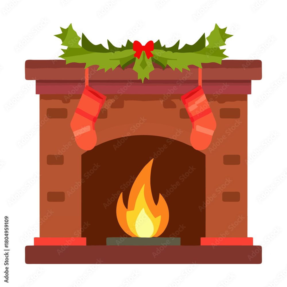Fototapeta premium vector, chimenea, navidad, santa, navida, bujía, fuego, llama, ilustración, vector, celebraciones, icono, alumbrado, decoraciones, símbolo, vacaciones, designio, cera, ardiente, acomodador, lámpara