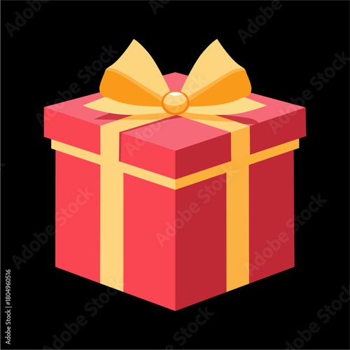 navidad, regalo, box, navida, caja, caja de regalo,  cumpleaños, cinta, actualidad, arco, celebraciones, vacaciones, imprevisto, aniversario, 3d, embalaje, decoraciones, aislada, rojo, valentín