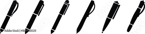 Pen Icon set. classic hand writing tool for calligraphy. Copywriting Related Vector, pen logo silhouette vector design template premium, sign up icon. Vector illustration !