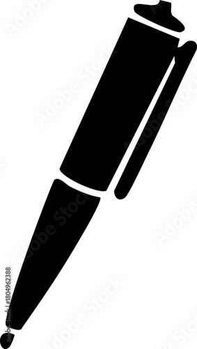 Pen Icon . classic hand writing tool for calligraphy. Copywriting Related Vector, pen logo silhouette vector design template premium, sign up icon. Vector illustration !