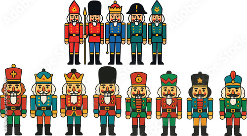 vintage nutcracker soldier illustrations for christmas décor and crafts