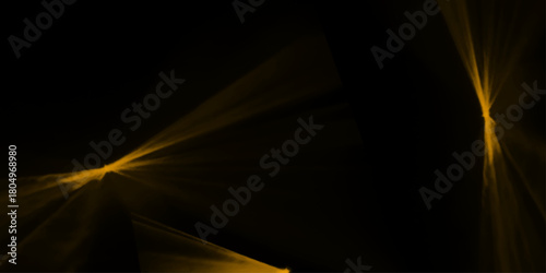 Abstract gold light speed zoom on black background. Modern abstract high-speed movement. Futuristic, technology pattern for banner or poster design.