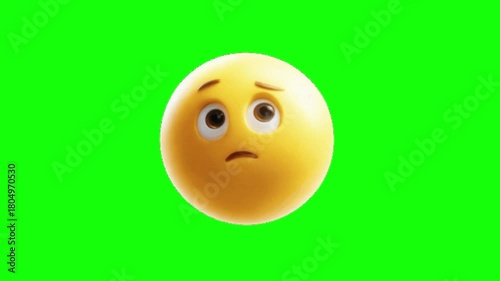 Yellow smiling Easter egg emoticons in a row with funny and happy faces, isolated as a cute cartoon illustration