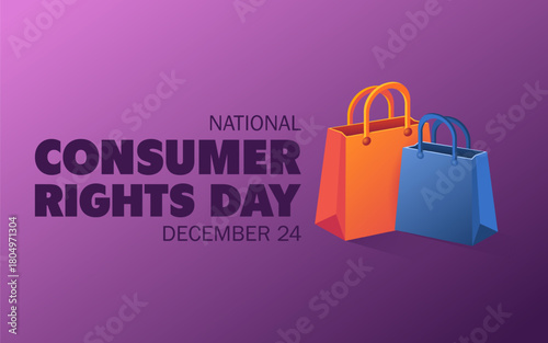 Vector graphic of National Consumer Rights Day ideal for National Consumer Rights Day celebration.