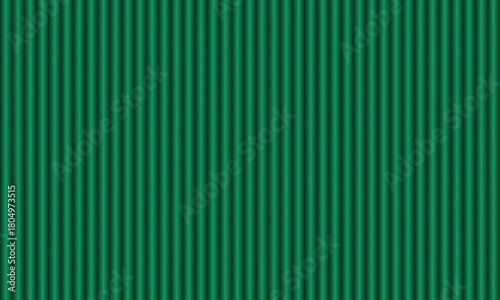 New Year's green background made of vertical volumetric stripes with a gradient