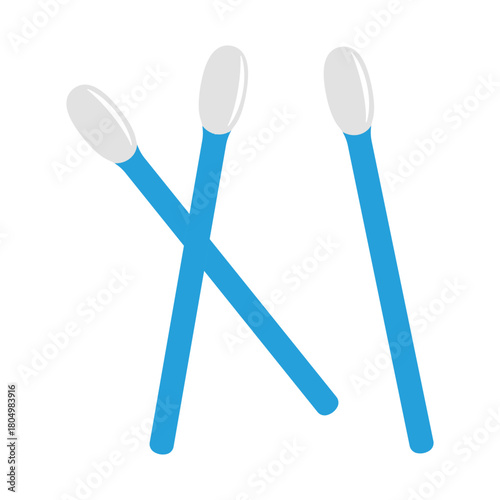 Cotton swabs icon vector design template