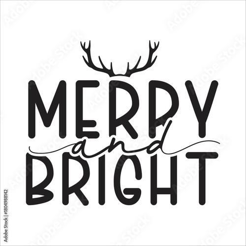 Christmas Quotes Design | Christmas Typography | Holidays Illustration | X-mas Vector Design
