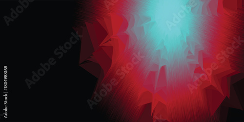 Abstract broken texture with shaped hole in the center, copy space