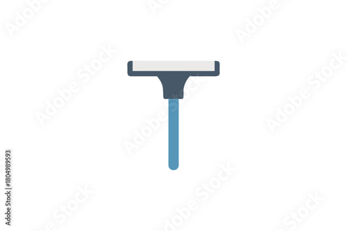Modern Flat Design Razor Icon for Shaving and Grooming Products Minimalist Graphic Element