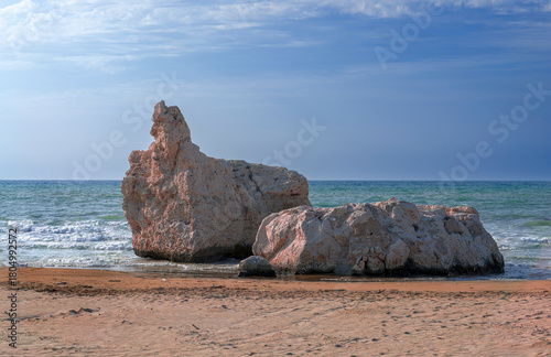 Photography Iconic white sea stacks on the sandy beach of Rodi Garganico