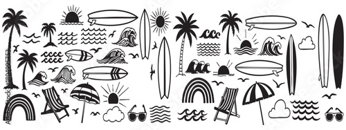 Ancient rock art petroglyphs and pictographs collection