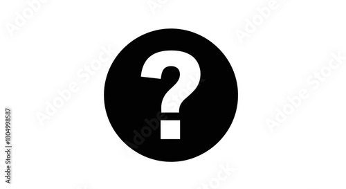 Question Mark Icon: Help, Information, and Unknown Query Symbol Vector