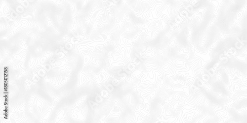 White wave paper curved reliefs abstract background, Abstract topographic contours map background. digital topographic contour map concept space geometric strip grid line. Natural discovery of maps.