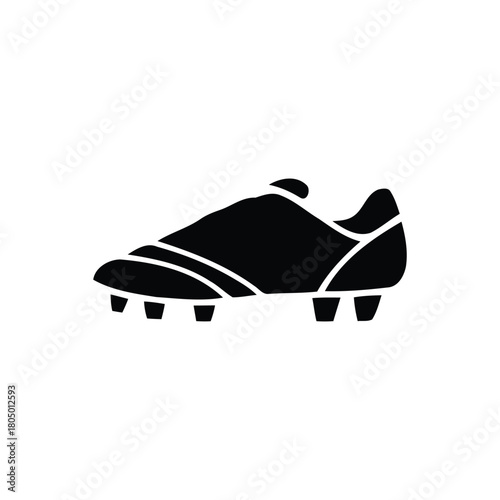 Dynamic football boot graphic for sports designs