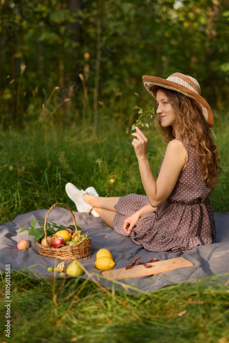 caucasian woman fashion influencer summer dress campaign