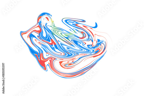 hand drawn liquified art