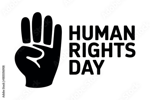 The iconic symbol for Human Rights Day, representing equality, freedom, and justice for all people worldwide.