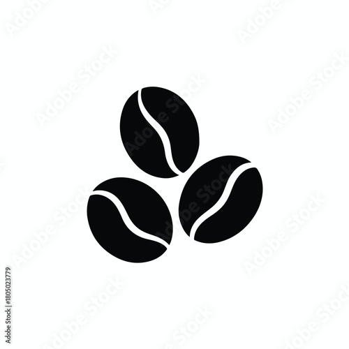 Three Coffee Beans Icon